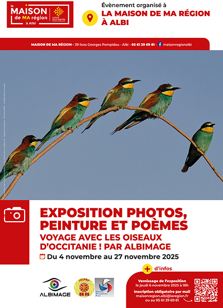 Expo - Voyage avec les oiseaux d'Occitanie